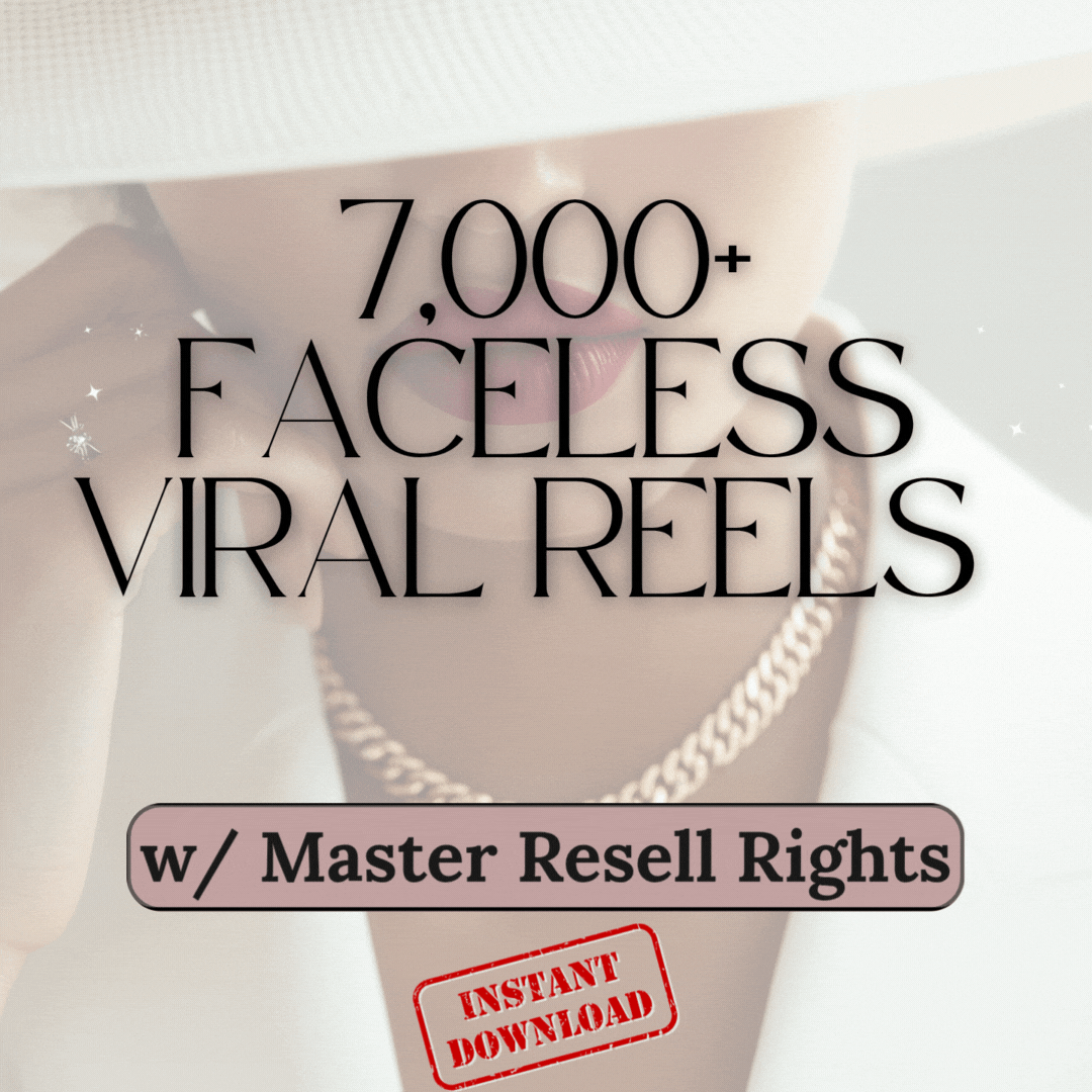 π₯ 7,000+ Viral Faceless Reels Bundle (MRR + PLR Included)