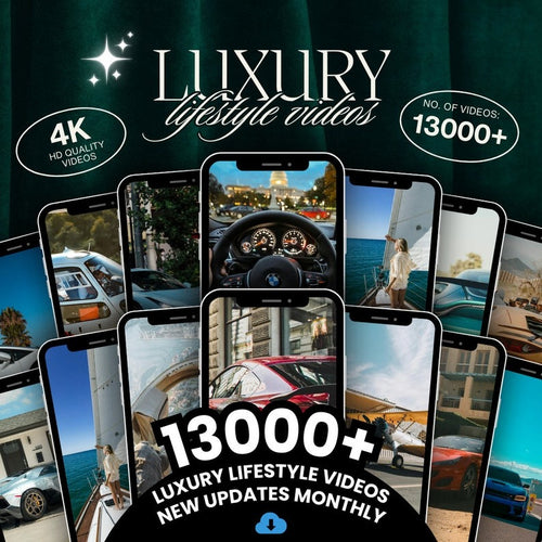 13,000+ Viral Luxury Reels Vault + Faceless Reels Guide FREEBIE