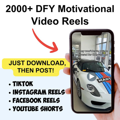 2000 PLUS Done For You Viral Content Videos