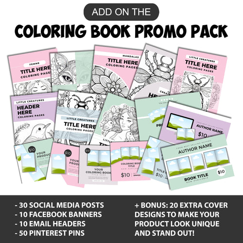 Coloring Book Sales Templates (Big Bundle Deal)